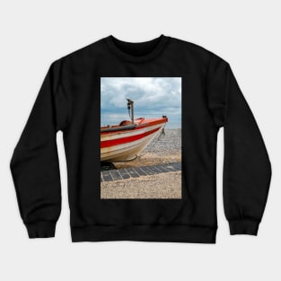 Crab fishing boat, Cromer, Norfolk Crewneck Sweatshirt